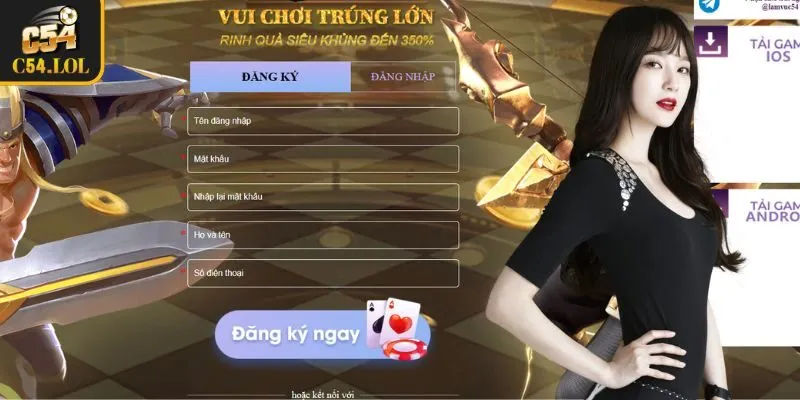 Điền thông tin trong Form đăng ký mới